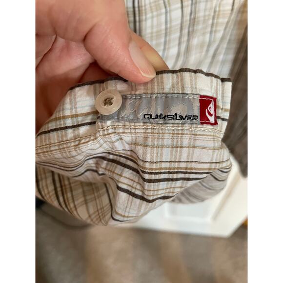 QuikSilver Mens Button Up Long Sleeve Polo, 100% Cotton, Style#F109196, Size XL - Picture 6 of 13